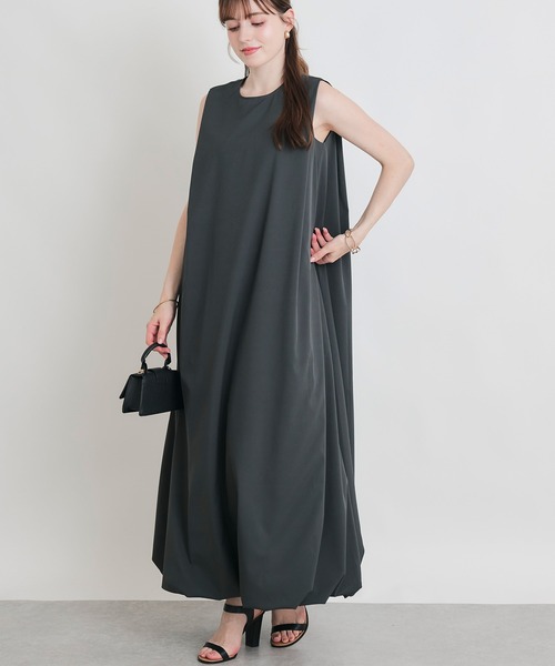 PICCIN(ピッチン)の「ノースリーブバルーンワンピース(ワンピース・レディース・チャコールグレー/ブラック・M)」の6枚目の写真