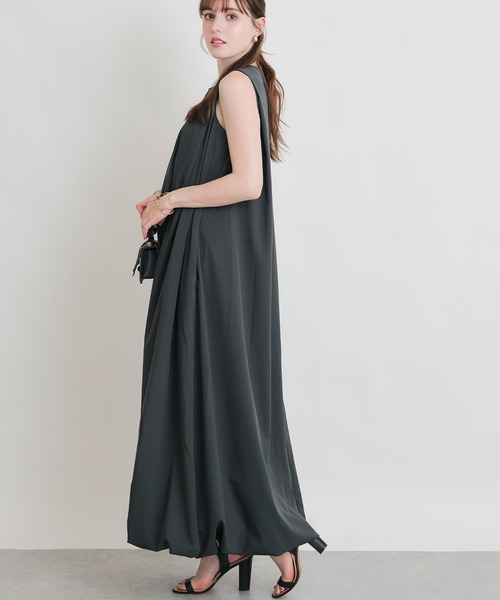 PICCIN(ピッチン)の「ノースリーブバルーンワンピース(ワンピース・レディース・チャコールグレー/ブラック・M)」の3枚目の写真