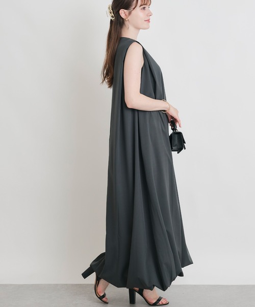 PICCIN(ピッチン)の「ノースリーブバルーンワンピース(ワンピース・レディース・チャコールグレー/ブラック・M)」の5枚目の写真