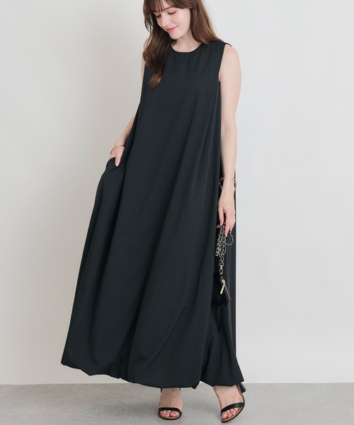 PICCIN(ピッチン)の「ノースリーブバルーンワンピース(ワンピース・レディース・チャコールグレー/ブラック・M)」の14枚目の写真