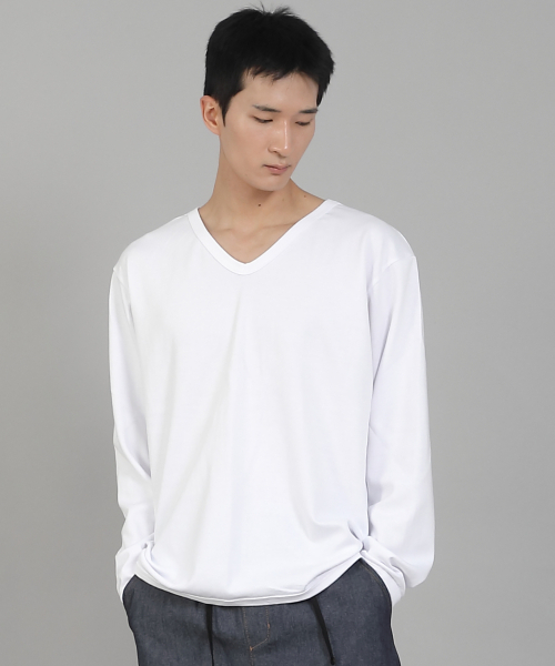SAINTCREW（セントクルー）の「無地VネックスウェットシャツRVS-874ホワイト（スウェット・メンズ・その他・LARGE/MEDIUM/XX-LARGE/XXX-LARGE/XXXX-LARGE/X-LARGE）」の15枚目の写真