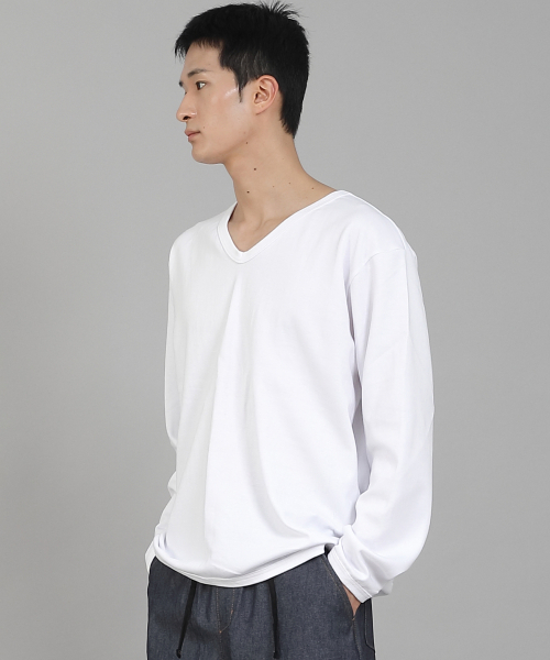 SAINTCREW（セントクルー）の「無地VネックスウェットシャツRVS-874ホワイト（スウェット・メンズ・その他・LARGE/MEDIUM/XX-LARGE/XXX-LARGE/XXXX-LARGE/X-LARGE）」の14枚目の写真