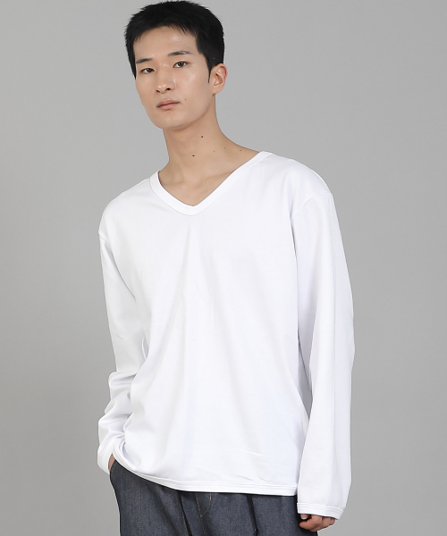 SAINTCREW（セントクルー）の「無地VネックスウェットシャツRVS-874ホワイト（スウェット・メンズ・その他・LARGE/MEDIUM/XX-LARGE/XXX-LARGE/XXXX-LARGE/X-LARGE）」の12枚目の写真