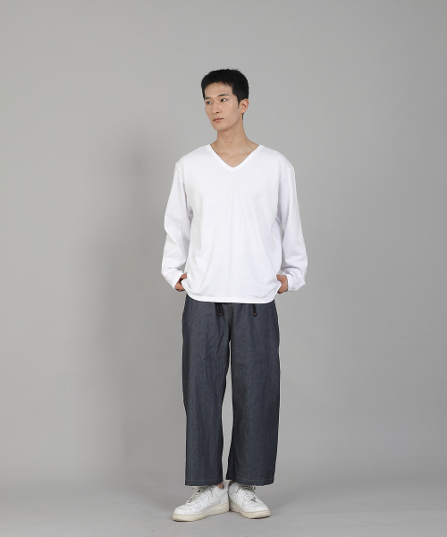 SAINTCREW（セントクルー）の「無地VネックスウェットシャツRVS-874ホワイト（スウェット・メンズ・その他・LARGE/MEDIUM/XX-LARGE/XXX-LARGE/XXXX-LARGE/X-LARGE）」の10枚目の写真