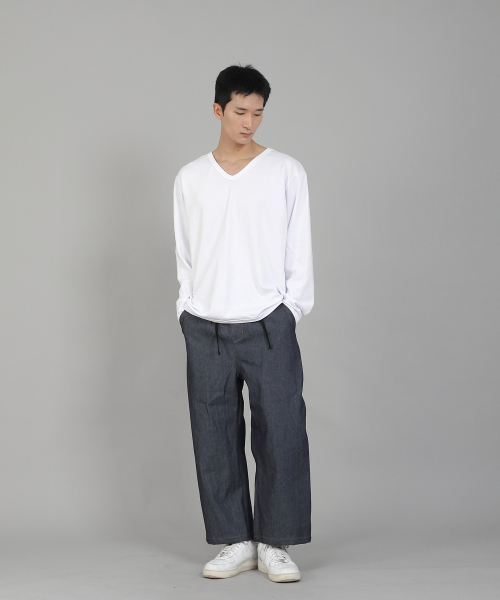 SAINTCREW（セントクルー）の「無地VネックスウェットシャツRVS-874ホワイト（スウェット・メンズ・その他・LARGE/MEDIUM/XX-LARGE/XXX-LARGE/XXXX-LARGE/X-LARGE）」の9枚目の写真