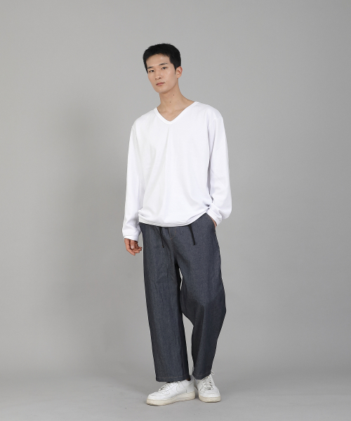 SAINTCREW（セントクルー）の「無地VネックスウェットシャツRVS-874ホワイト（スウェット・メンズ・その他・LARGE/MEDIUM/XX-LARGE/XXX-LARGE/XXXX-LARGE/X-LARGE）」の8枚目の写真