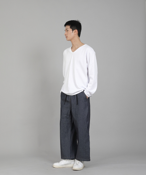 SAINTCREW（セントクルー）の「無地VネックスウェットシャツRVS-874ホワイト（スウェット・メンズ・その他・LARGE/MEDIUM/XX-LARGE/XXX-LARGE/XXXX-LARGE/X-LARGE）」の6枚目の写真