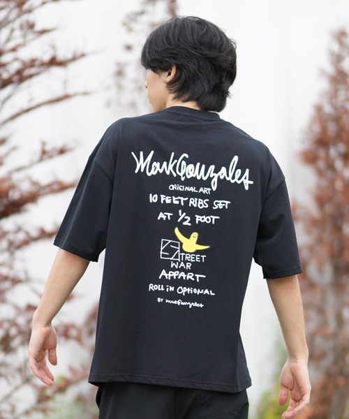 (What it isNt)ART BY MARKGONZALES(ワットイットイズント)の「(What it isNt)ART BY MARKGONZALES/ワット イット イズント マークゴンザレス 半袖 Tシャツ MGT-26219MS(Tシャツ/カットソー・メンズ・ブラック/ホワイト・LL/L/M)」の2枚目の写真