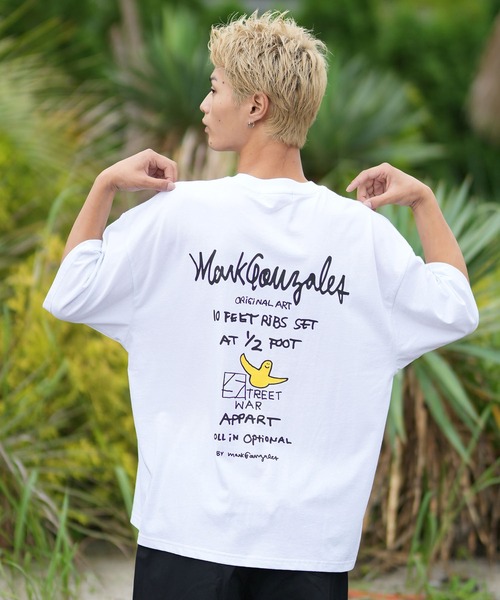 (What it isNt)ART BY MARKGONZALES(ワットイットイズント)の「(What it isNt)ART BY MARKGONZALES/ワット イット イズント マークゴンザレス 半袖 Tシャツ MGT-26219MS(Tシャツ/カットソー・メンズ・ブラック/ホワイト・LL/L/M)」の4枚目の写真