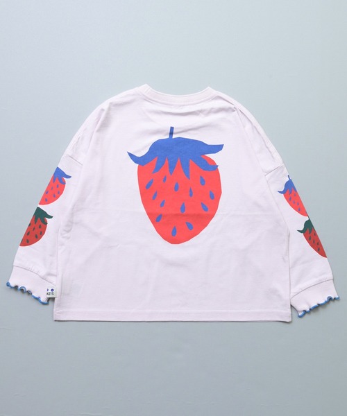 MARKEY'S(マーキーズ)の「袖リブビッグ長袖Tシャツ(Tシャツ/カットソー・キッズ・ブラウン/イエロー/クリーム/ライトピンク・150/90/100/110/80/140/130/120)」の21枚目の写真