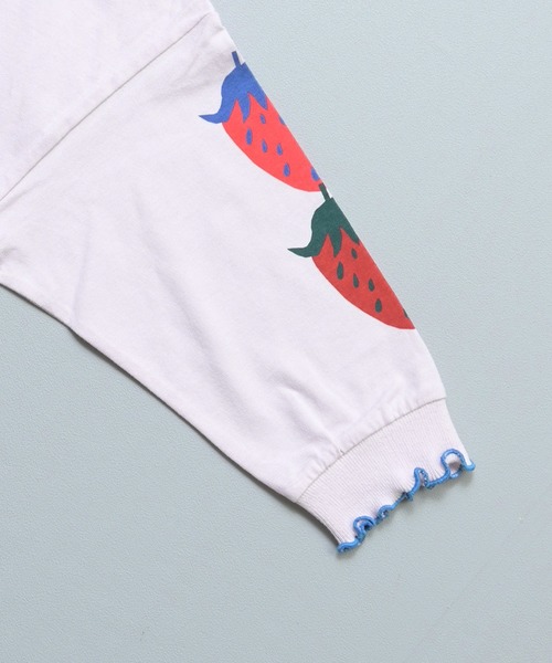 MARKEY'S(マーキーズ)の「袖リブビッグ長袖Tシャツ(Tシャツ/カットソー・キッズ・ブラウン/イエロー/クリーム/ライトピンク・150/90/100/110/80/140/130/120)」の22枚目の写真