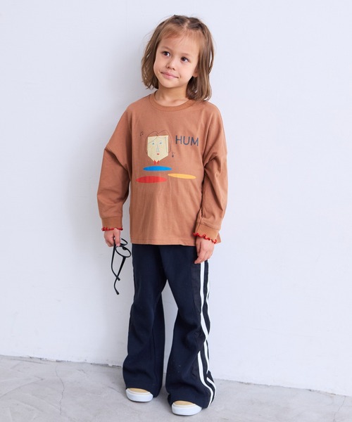 MARKEY'S(マーキーズ)の「袖リブビッグ長袖Tシャツ(Tシャツ/カットソー・キッズ・ブラウン/イエロー/クリーム/ライトピンク・150/90/100/110/80/140/130/120)」の18枚目の写真