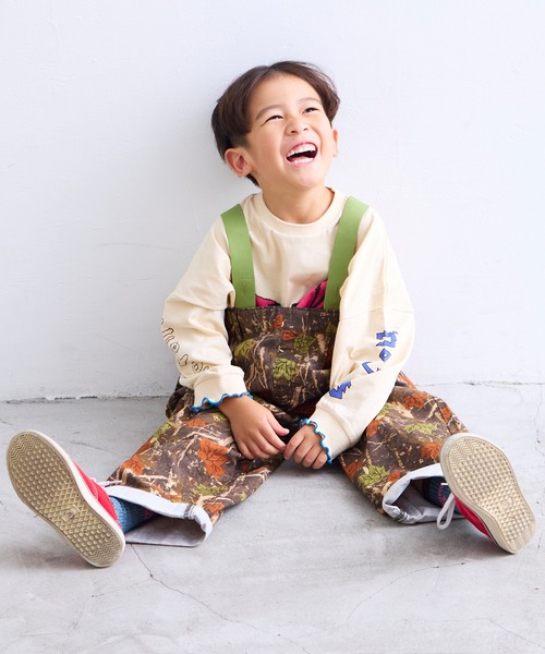 MARKEY'S(マーキーズ)の「袖リブビッグ長袖Tシャツ(Tシャツ/カットソー・キッズ・ブラウン/イエロー/クリーム/ライトピンク・150/90/100/110/80/140/130/120)」の8枚目の写真
