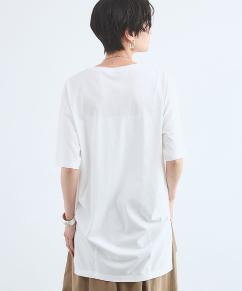 BARNYARDSTORM(バンヤードストーム)の「BARNYARDSTORM / バックタックBIG T / マシンウォッシャブル(Tシャツ/カットソー・レディース・チャコールグレー/ホワイト/ブラウン・FREE)」の22枚目の写真
