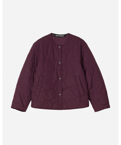 marimekko(マリメッコ)の「【バナー掲載特典付】Kapseli Piirto Unikko / coat(ノーカラーコート・レディース・プラム・XX-SMALL/LARGE/MEDIUM/SMALL/X-SMALL)」の8枚目の写真