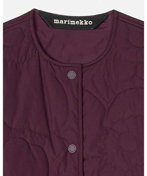 marimekko(マリメッコ)の「【バナー掲載特典付】Kapseli Piirto Unikko / coat(ノーカラーコート・レディース・プラム・XX-SMALL/LARGE/MEDIUM/SMALL/X-SMALL)」の10枚目の写真