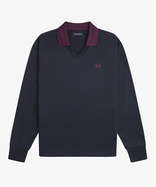 FRED PERRY（フレッドペリー）の「【ZOZO & ONLINESHOP限定】Contrast Collar Sweatshirt／コントラストカラースウェット（スウェット・メンズ・ネイビー・L/M/S）」の9枚目の写真