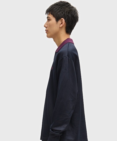 FRED PERRY（フレッドペリー）の「【ZOZO & ONLINESHOP限定】Contrast Collar Sweatshirt／コントラストカラースウェット（スウェット・メンズ・ネイビー・L/M/S）」の5枚目の写真