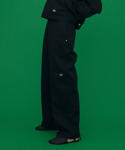 Dickies(ディッキーズ)の「DICKIES 別注 EISEN SETパンツ(チノパンツ・レディース・ブラック/ブラウン・SMALL/MEDIUM)」の2枚目の写真