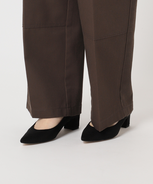 Dickies(ディッキーズ)の「DICKIES 別注 EISEN SETパンツ(チノパンツ・レディース・ブラック/ブラウン・SMALL/MEDIUM)」の9枚目の写真