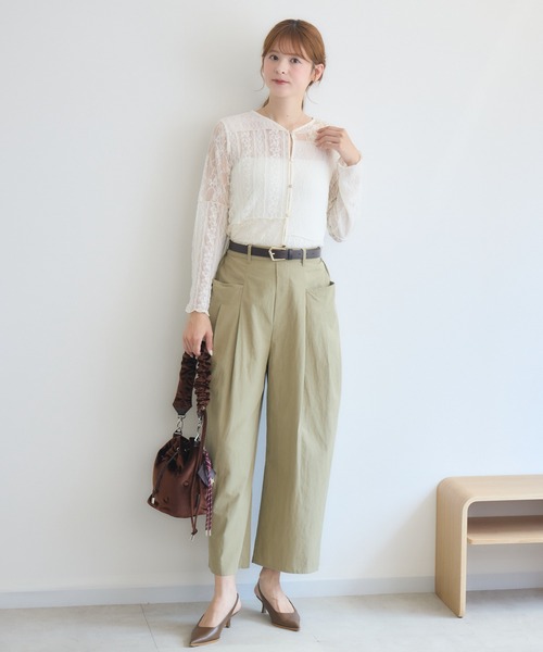 KATHARINE ROSS(キャサリンロス)の「レースブラウス/総レースシアーカーディガン(シャツ/ブラウス・レディース・オフホワイト/ブラック・FREE)」の11枚目の写真