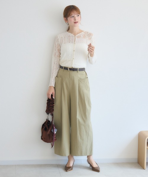 KATHARINE ROSS(キャサリンロス)の「レースブラウス/総レースシアーカーディガン(シャツ/ブラウス・レディース・オフホワイト/ブラック・FREE)」の12枚目の写真