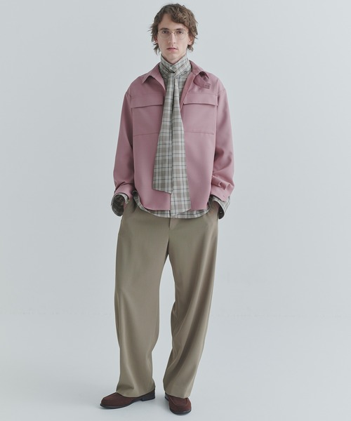 CULLNI(クルニ)の「Dry Stretch Twill Wide Curve Pants(スラックス・メンズ・ブラック/ピンクベージュ/ネイビー/アッシュブラウン・2/1/0)」の5枚目の写真