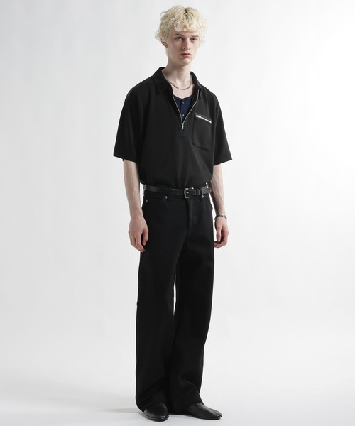 HARE(ハレ)の「【接触冷感】アソートキリカエハーフZIPカット(HARE)(Tシャツ/カットソー・メンズ・ブラック/レッド・FREE)」の10枚目の写真