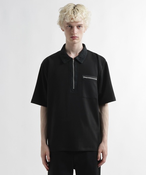 HARE(ハレ)の「【接触冷感】アソートキリカエハーフZIPカット(HARE)(Tシャツ/カットソー・メンズ・ブラック/レッド・FREE)」の20枚目の写真