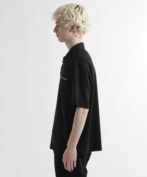 HARE(ハレ)の「【接触冷感】アソートキリカエハーフZIPカット(HARE)(Tシャツ/カットソー・メンズ・ブラック/レッド・FREE)」の19枚目の写真
