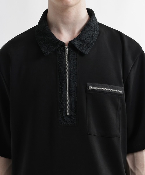 HARE(ハレ)の「【接触冷感】アソートキリカエハーフZIPカット(HARE)(Tシャツ/カットソー・メンズ・ブラック/レッド・FREE)」の17枚目の写真