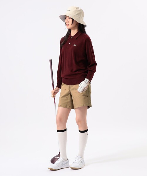 BEAMS GOLF(ビームスゴルフ)の「ORANGE LABEL / B-Teeロゴ刺繍 ストレッチ ショートパンツ(その他パンツ・レディース・ベージュ/ネイビー・SMALL/MEDIUM/LARGE)」の4枚目の写真