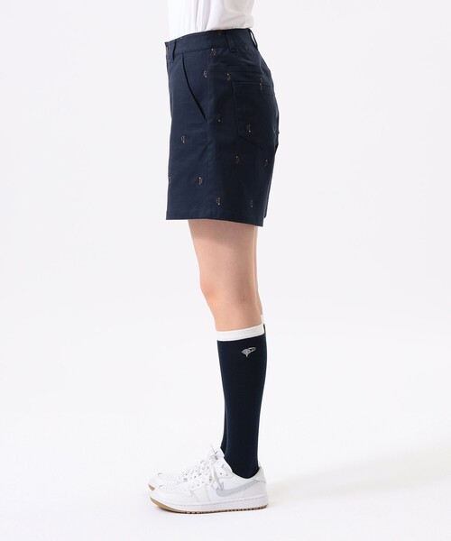 BEAMS GOLF(ビームスゴルフ)の「ORANGE LABEL / B-Teeロゴ刺繍 ストレッチ ショートパンツ(その他パンツ・レディース・ベージュ/ネイビー・SMALL/MEDIUM/LARGE)」の10枚目の写真