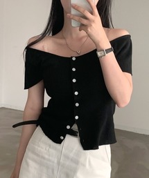 シングルブレストカーディガン