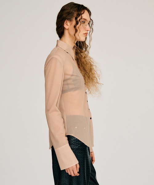 PRANK PROJECT(プランクプロジェクト)の「【2026Autumn Pre-Order】メロートリムシャツ / Mellow Trim Shirt(シャツ/ブラウス・レディース・ベージュ/ネイビー・FREE)」の11枚目の写真