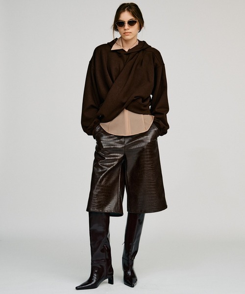 PRANK PROJECT(プランクプロジェクト)の「【2026Autumn Pre-Order】メロートリムシャツ / Mellow Trim Shirt(シャツ/ブラウス・レディース・ベージュ/ネイビー・FREE)」の6枚目の写真