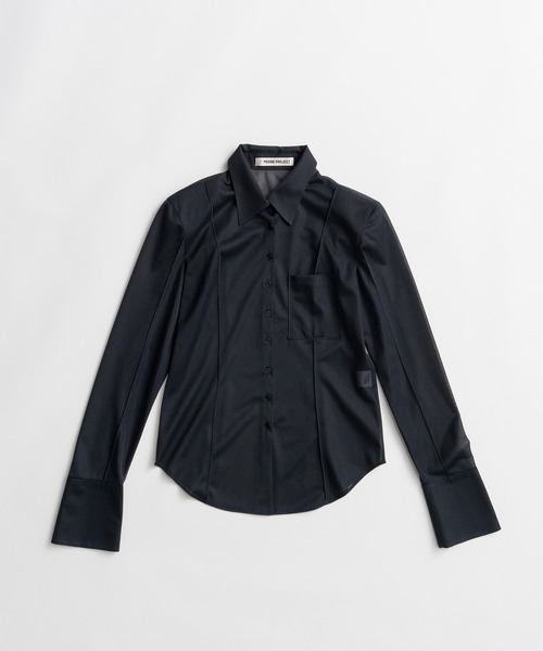 PRANK PROJECT(プランクプロジェクト)の「【2026Autumn Pre-Order】メロートリムシャツ / Mellow Trim Shirt(シャツ/ブラウス・レディース・ベージュ/ネイビー・FREE)」の13枚目の写真