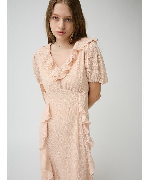 LILY BROWN(リリーブラウン)の「フリルレースカットワンピース(ワンピース・レディース・ブラック/アイボリー/コーラル・F)」の20枚目の写真