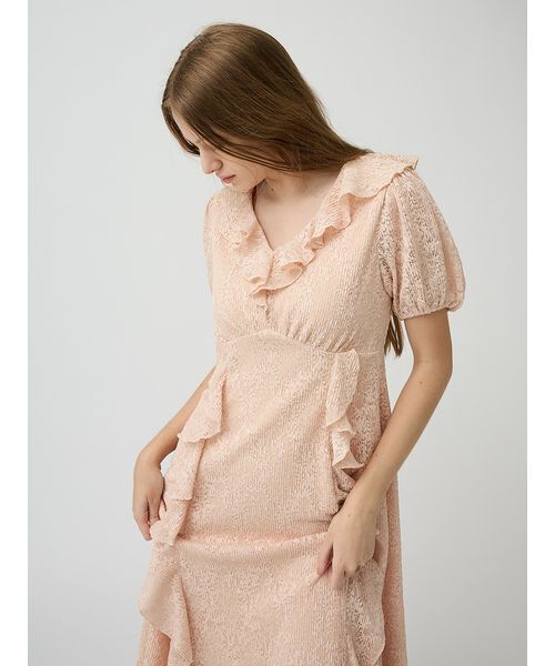 LILY BROWN(リリーブラウン)の「フリルレースカットワンピース(ワンピース・レディース・ブラック/アイボリー/コーラル・F)」の21枚目の写真