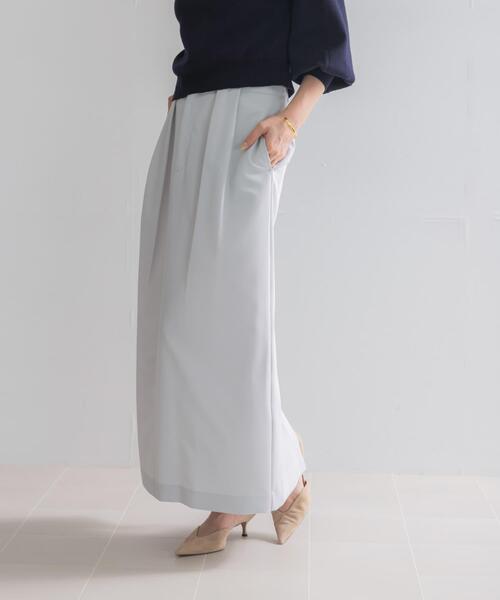 URBAN RESEARCH ROSSO WOMEN(アーバンリサーチ ロッソ)の「ウエストデザインストレートスカート(スカート・レディース・ブラック/ライトグレー・38/36)」の1枚目の写真