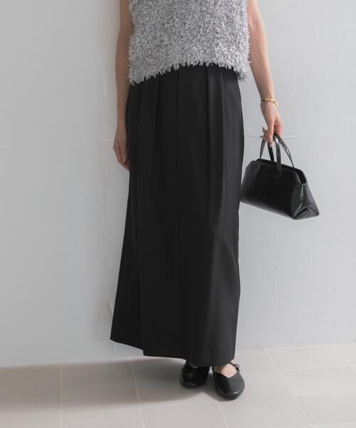 URBAN RESEARCH ROSSO WOMEN(アーバンリサーチ ロッソ)の「ウエストデザインストレートスカート(スカート・レディース・ブラック/ライトグレー・38/36)」の2枚目の写真