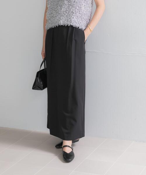 URBAN RESEARCH ROSSO WOMEN(アーバンリサーチ ロッソ)の「ウエストデザインストレートスカート(スカート・レディース・ブラック/ライトグレー・38/36)」の3枚目の写真