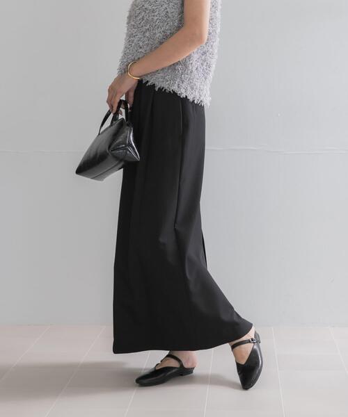 URBAN RESEARCH ROSSO WOMEN(アーバンリサーチ ロッソ)の「ウエストデザインストレートスカート(スカート・レディース・ブラック/ライトグレー・38/36)」の4枚目の写真