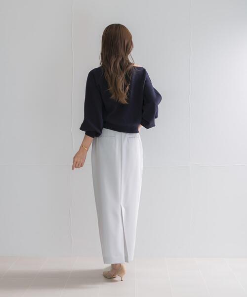 URBAN RESEARCH ROSSO WOMEN(アーバンリサーチ ロッソ)の「ウエストデザインストレートスカート(スカート・レディース・ブラック/ライトグレー・38/36)」の17枚目の写真
