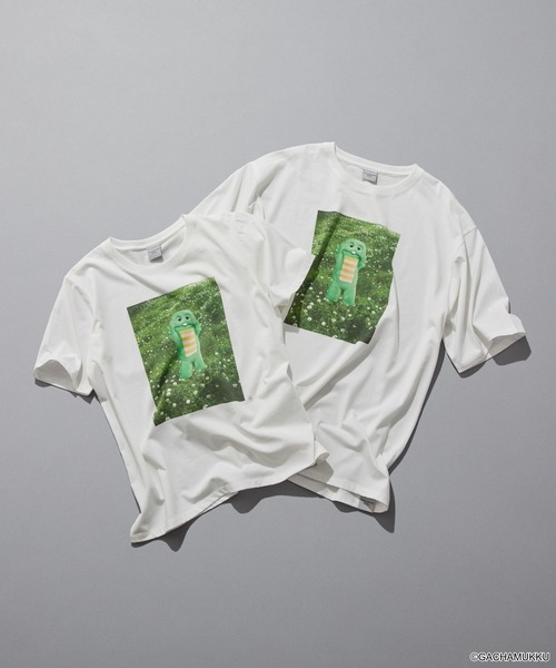 niko and...(ニコアンド)の「【P-kies Family】シュールフォトTEE(Tシャツ/カットソー・レディース・チャコール/ブラック/ブルー/オフホワイト・MEDIUM/LARGE)」の2枚目の写真