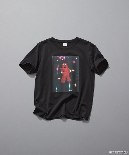 niko and...(ニコアンド)の「【P-kies Family】シュールフォトTEE(Tシャツ/カットソー・レディース・チャコール/ブラック/ブルー/オフホワイト・MEDIUM/LARGE)」の3枚目の写真