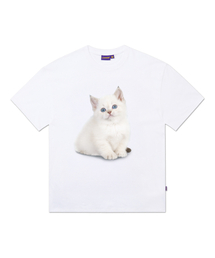 ネコTシャツ - ホワイト