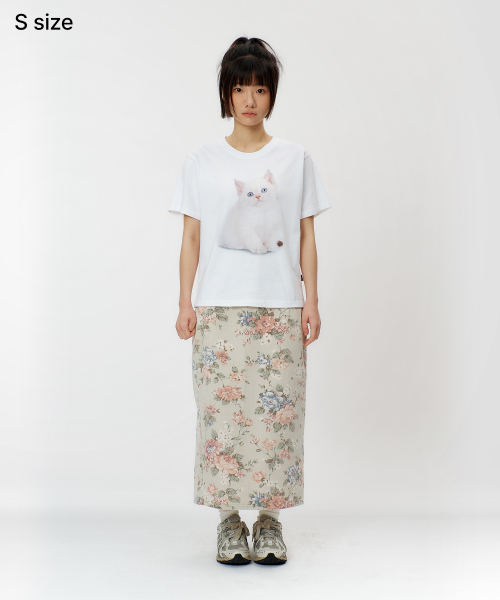 LAUGHER(ラファー)の「ネコTシャツ - ホワイト(Tシャツ/カットソー・レディース・その他・LARGE/MEDIUM/SMALL/X-LARGE)」の6枚目の写真