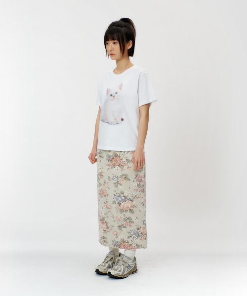 LAUGHER(ラファー)の「ネコTシャツ - ホワイト(Tシャツ/カットソー・レディース・その他・LARGE/MEDIUM/SMALL/X-LARGE)」の7枚目の写真