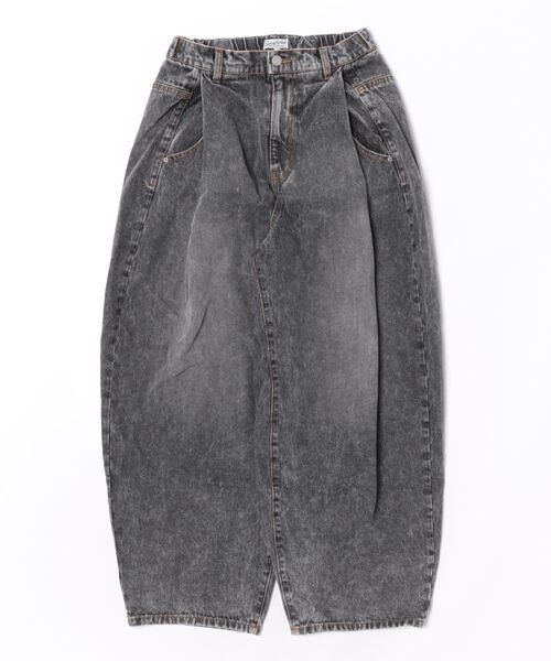 Ocean&Ground(オーシャン&グラウンド)の「WS デニムカーブパンツ(その他パンツ・レディース・ブラック/ダークインディゴブルー/ケミカルウォッシュ・FREE)」の2枚目の写真